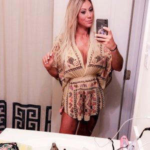Free people romper.  XS.  Worn once.